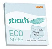 Cамоклеящийся блок Stick`n ECO 21747, 76x76 100л пастель голубой