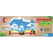 Краски акварельные Луч ZOO 14 цв. без кисти, 22С 1418-08