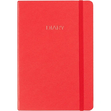 Ежедневник недатированный красный, А5 136 л., Diary, ATTACHE