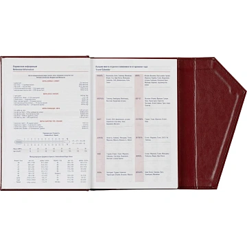 Ежедневник недатированный бордо, А5,143х210мм,180л,ATTACHE MAGNET