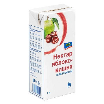 aro Нектар яблоко-вишня осветленный, 1л