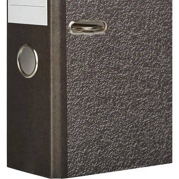 Папка-регистратор без мет.уг. 75мм,мрам ч/б,10шт,бум/бум,крам.к