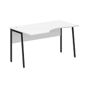 Стол прямой СА-2P(L) Белый/Антрацит 1400х900х755 IMAGO PLUS