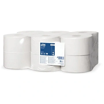 Туалетная бумага Tellus (tork) Universal T2, 1 слой, 200м, белая, 120197