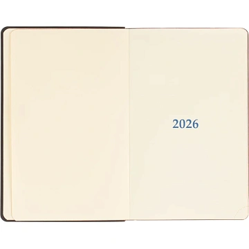 Ежедневник датированный 2026 Attache А5, 168л, 138x213мм, иск.кожа, красный