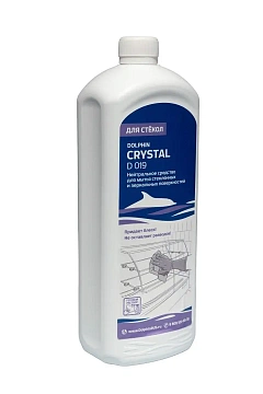 Моющее средство для стекол Dolphin Crystal D019, 1л, для мытья всех стеклянных и зеркальных поверхностей