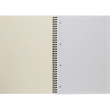 Бизнес-тетрадь 100л,кл,А4,LightBook,спираль,обл.корич,блок белый 70г/м