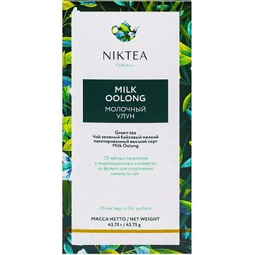 Чай Niktea Milk Oolong зеленый, 25пак