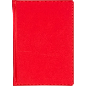 Ежедневник датированный 2026 А5+ VELVET красный 3-123/10