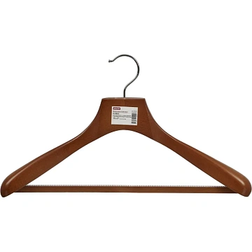 Вешалка-плечики WW_Attache DL0883/LH246 дерев,пер,утолщ,встав р52-54 орех