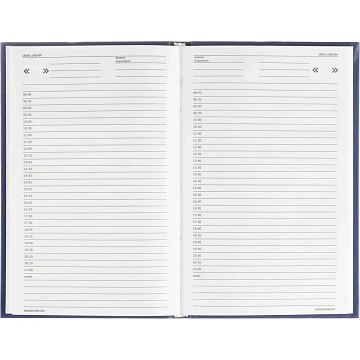 Ежедневник недатированный ,бумвинил,синий,А5,128х200мм,128л