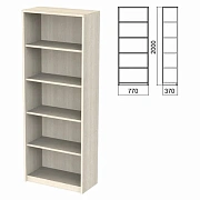 Шкаф (стеллаж) 'Арго', 770х370х2000 мм, 4 полки, ясень шимо