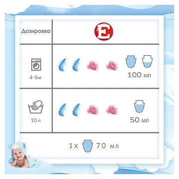 Кондиционер для белья Е 'Детский', 1л