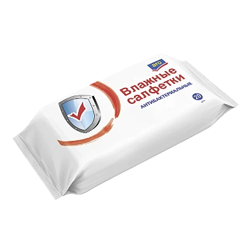 Влажные салфетки Aro Антибактериальные, 20шт/уп