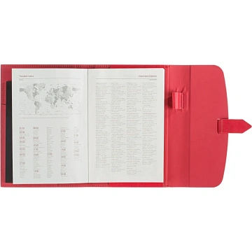 Ежедневник недатированныйА5 Senate красный 272 стр. 3-213/01