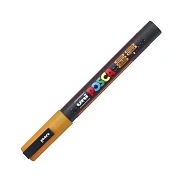 Маркер акриловый Uni Posca PC-3ML оранжевый с блестками, 0.9 - 1.3 мм, круглый