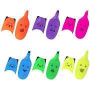 Текстовыделитель мини BRAUBERG KIDS 'CUTE CATS NEON', АССОРТИ В ПЛАСТИКОВОЙ БАНКЕ, 1-5 мм, 152433