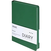 Ежедневник недатированный ATTACHE Soft touch А5,140х200мм,136л, темно-зелен