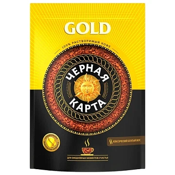 Кофе Черная Карта Gold раств., 285г