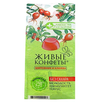 Мармелад Лакомства Для Здоровья Шиповник-клюква, 170г