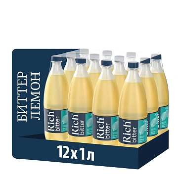 Напиток Rich bitter Лемон газированный, 1л