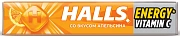 Карамель леденцовая Halls с витамином С и вкусом апельсина, 25г