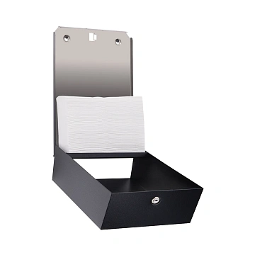 Диспенсер для полотенец листовых Merida Stella R ASC106.R, черный, металлический, Макси