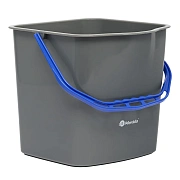 Ведро Merida 25л, серое, синяя ручка, ZS110B