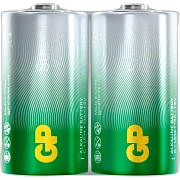 Батарейки КОМПЛЕКТ 2 шт., GP Super G-Tech, С (LR14, 14А), алкалиновые, в пленке, 14AA21RA, 14AA21RA-2CRS2