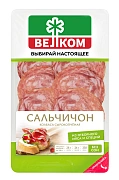 Колбаса Велком Сальчичон сырокопченая нарезка, 70г