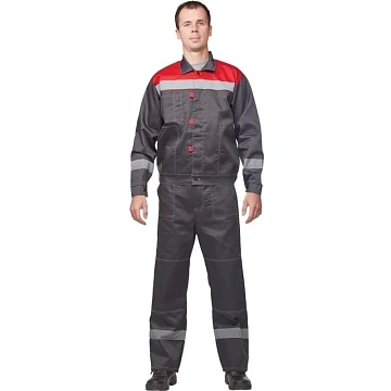 Костюм лет муж (куртка, бр) л20 сер/крас 120-124/170-176 (Арсенал-СП)