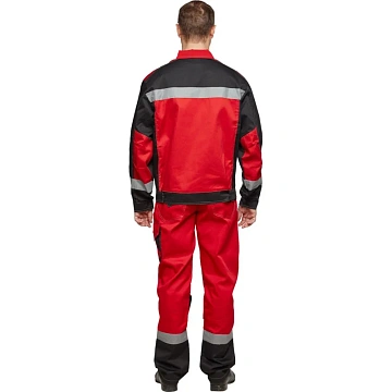 Костюм летний муж л21-КБР крас/чер(р.64-66) 170-176 (серия Л)