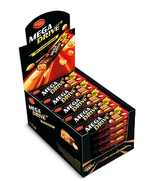 Шоколад молочный Mega Drive арахис-нуга-карамель, 47г