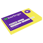 Самоклеящийся блок Berlingo 'Ultra Sticky', 50*75мм, 80л., желтый неон