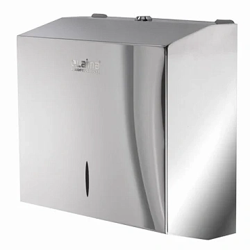 Диспенсер для полотенец LAIMA PROFESSIONAL INOX, (Система H3) V-сложения, нержавеющая сталь, зеркаль
