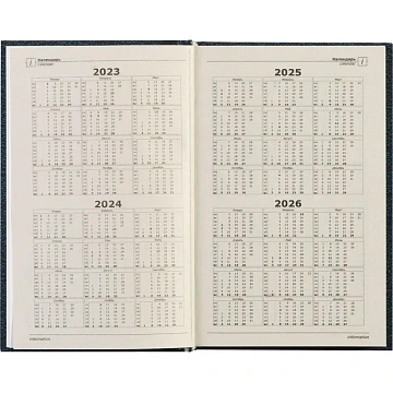 Ежедневник недатированный 7БЦ,пленка глянц,А5,128л Attache Economy,Кожа