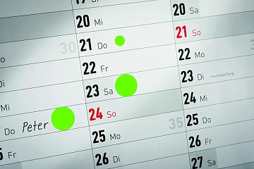 Этикетки Zweckform d-10 мм в диспенсере, зеленые