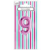 Свеча-цифра 9 Fiolento Friendly Birthday