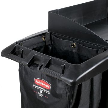 Комплексная тележка Rubbermaid гостиничная, на 16 номеров, FG618900BLA