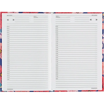 Ежедневник недатированный 7БЦ,пленка глянц,А5,128л Attache, Цветы