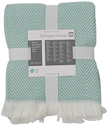 Tarrington House Плед акрил серия кашемир бирюзовый 430г, 130 x 170см