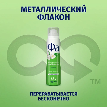 Дезодорант-аэрозоль Фа Природная Свежесть Белый Чай, 150мл
