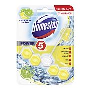 Блок для унитаза DOMESTOS Power 5 свежесть лайма 55гр