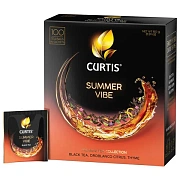 Чай CURTIS 'Summer Vibe', черный с мятой и ароматом цитрусовых, 100 пакетиков в конвертах по 1,7 г,