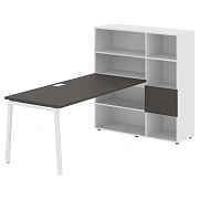 Рабочая станция ELRST 1217 Мокко/Белый 2190х1250х1355 EDIS