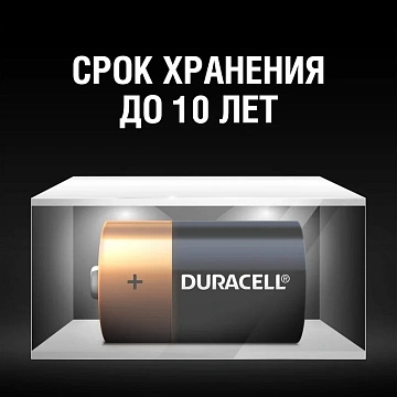 Батарейка Duracell Basic C LR14, 1.5В, алкалиновые, 2шт/уп