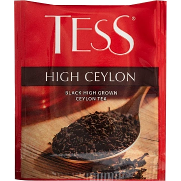Чай черный пакетированный Tess High Ceylon, 100пак