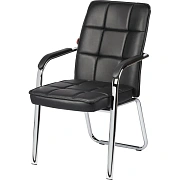 Конференц-кресло BN_TQ_Echair-810 VPU кожзам черный, хром