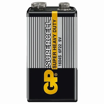 Батарейка GP Supercell MN1604 (6F22) Крона, солевая, OS1