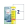 Этикетки антимикробные, белые, удаляемые, L+CL+K, 210х148 мм, 10л / 20 шт.